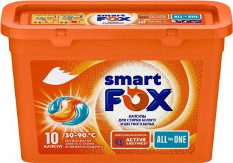 Капсулы для стирки Smart FOX Концентрированные 190006 (10 шт)