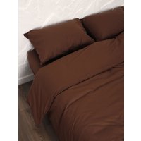 1.5-спальный комплект постельного белья Loon Emily (1.5-спальный, наволочка 50x70, коричневый)