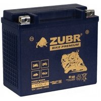 Мотоциклетный аккумулятор Zubr Premium YT20L-4 R+ (20 А·ч)