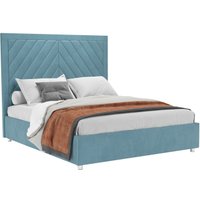 Кровать Мебель-АРС Мишель 140 (голубой/Luna 089)