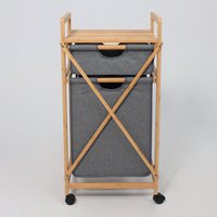 Корзина AksHome Lavender (бамбук/серый)