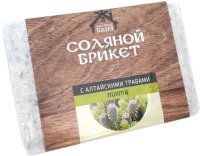 Соляной брикет для бани Соляная баня С алтайскими травами Пихта