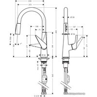 Смеситель Hansgrohe Talis S 72813800 (нержавеющая сталь)