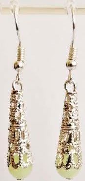 

Серьги Handmade ИП Егорова Дурман со светящимся камнем