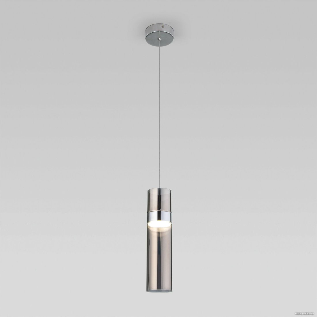 Подвесная люстра Евросвет Lumen 50244/1 LED хром/дымчатый
