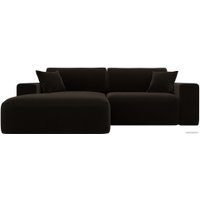 Угловой диван Лига диванов Лига-036 Классик левый 121366L (микровельвет коричневый)