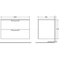  BelBagno Тумба под умывальник Leticia BB800DDAC/MO (menta opaco)