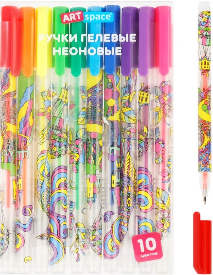 

Набор гелевых ручек ArtSpace Wonderland GP10_97313 (10 цв)