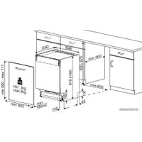 Встраиваемая посудомоечная машина Hotpoint HI 5D84 DW