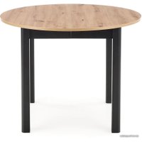 Кухонный стол Halmar Ringo 102-142/102 (дуб артизан/черный)