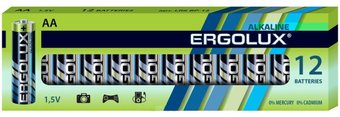 Батарейка Ergolux Alkaline LR6 (AA) 12шт