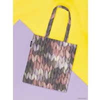 Сумка шоппер JoyArty Меланжевая вязь ткань под лен bsh_221407