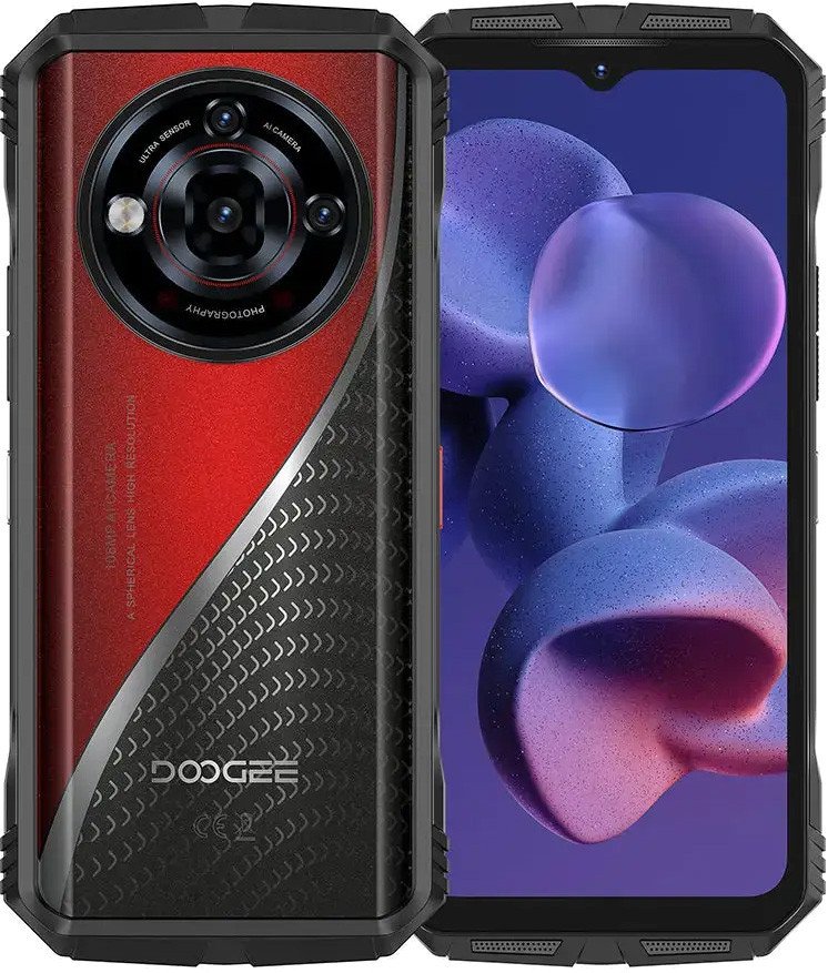 Телефон Doogee S118 Pro 8GB/512GB (черный/красный)