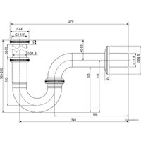 Сифон Wellsee Drainage System 182102000 (хром)