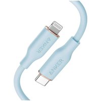 Кабель Anker PowerLine III Flow 641 A8663 USB Type-C - Lightning 60W (1.8 м, голубой)