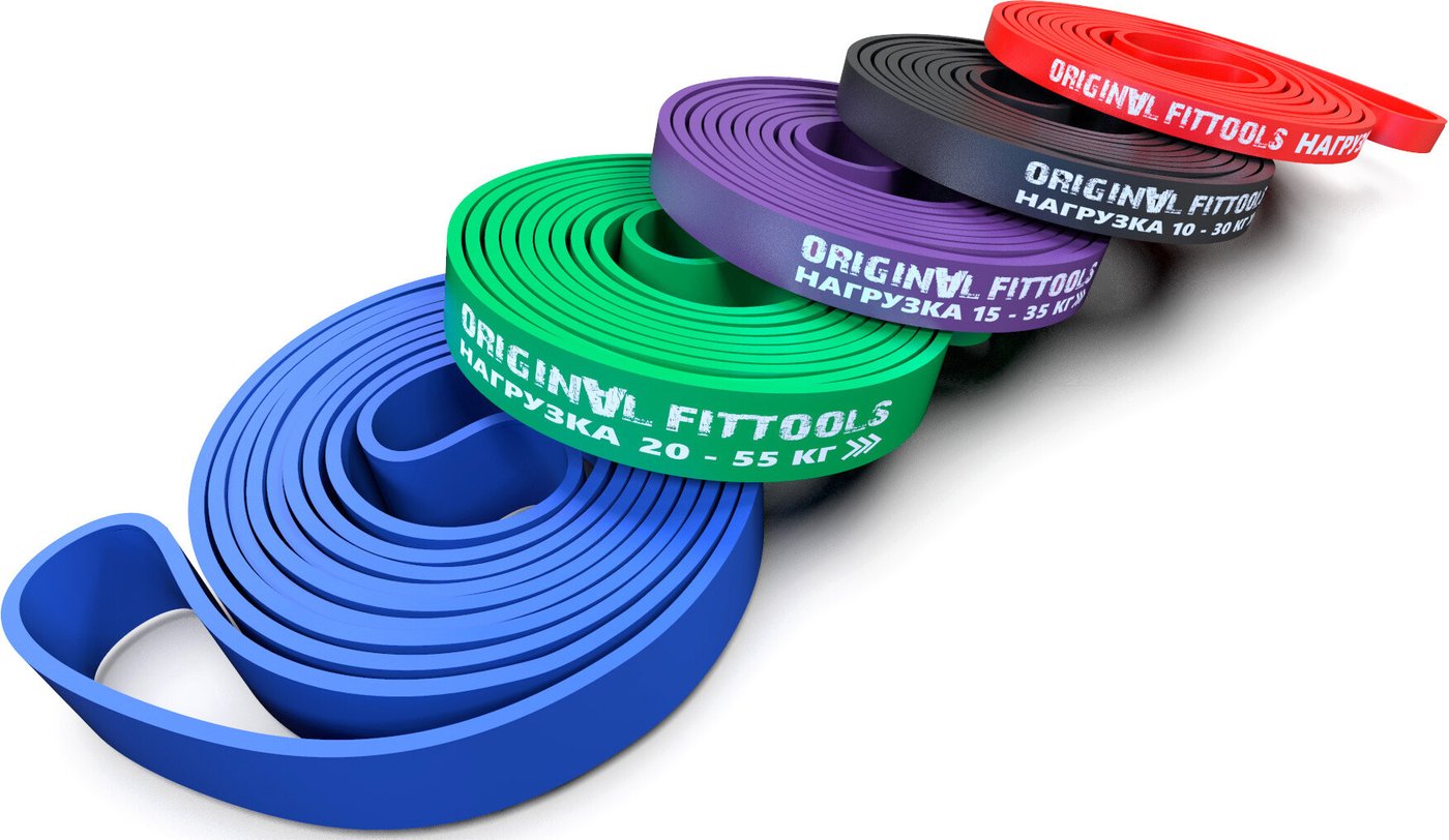 

Набор фитнес резинок Original FitTools FT-EX-208-SET5