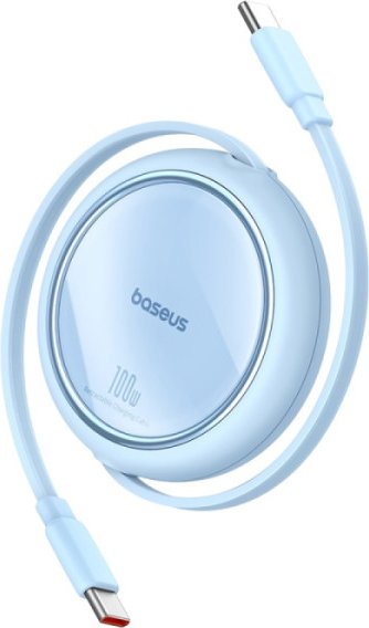 

Кабель Baseus Free2Draw Mini Retractable USB Type-C-USB Type-C (1 м, голубой)