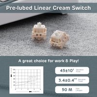 Клавиатура Royal Kludge M87 RGB Ocean Blue (RK Chartreuse)