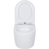 Унитаз подвесной Roxen Antares в комплекте с инсталляцией StounFix Dual Fresh 6 в 1 968451 (кнопка: брашированное золото)