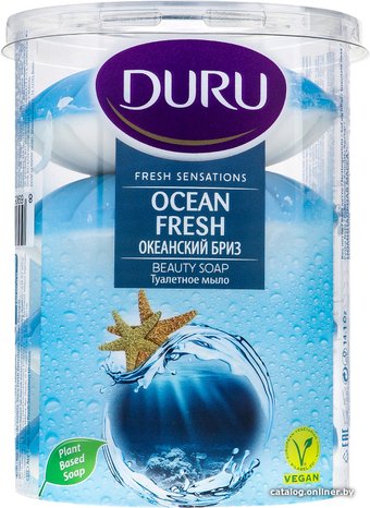 Duru Мыло туалетное Fresh Sensation Океанский бриз 4х100 г