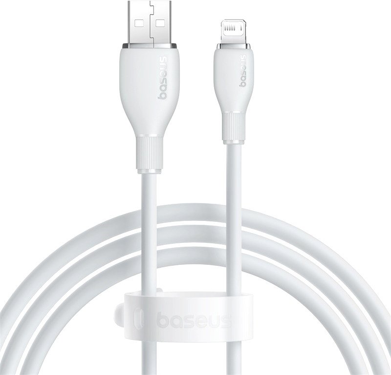 

Кабель Baseus Pudding Series Fast Charging Cable 2.4A USB Type-A - Lightning (1.2 м, белый)