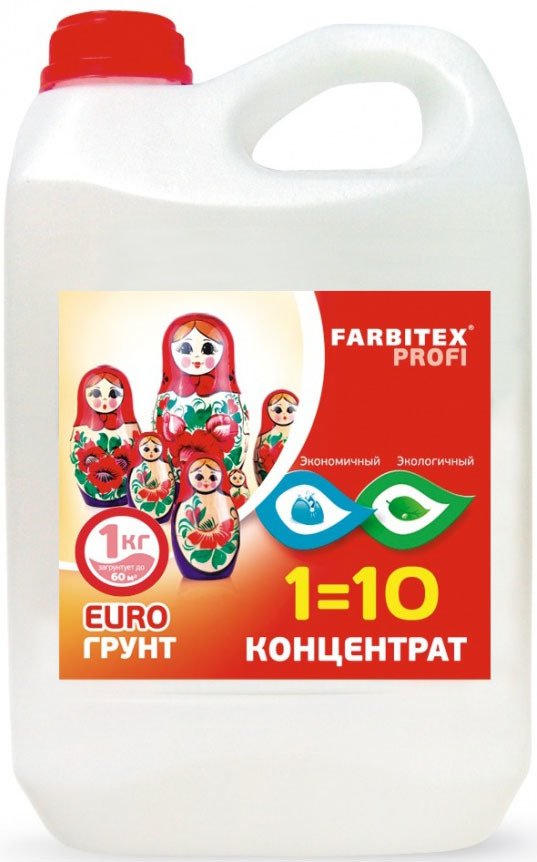 

Акриловая грунтовка Farbitex Профи акриловый концентрат (5 кг)