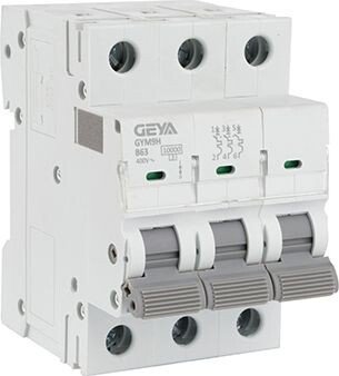 

Выключатель автоматический GEYA GYM9H-3P-63B 3P 63A B 10kA 3M GYM9H3P63B