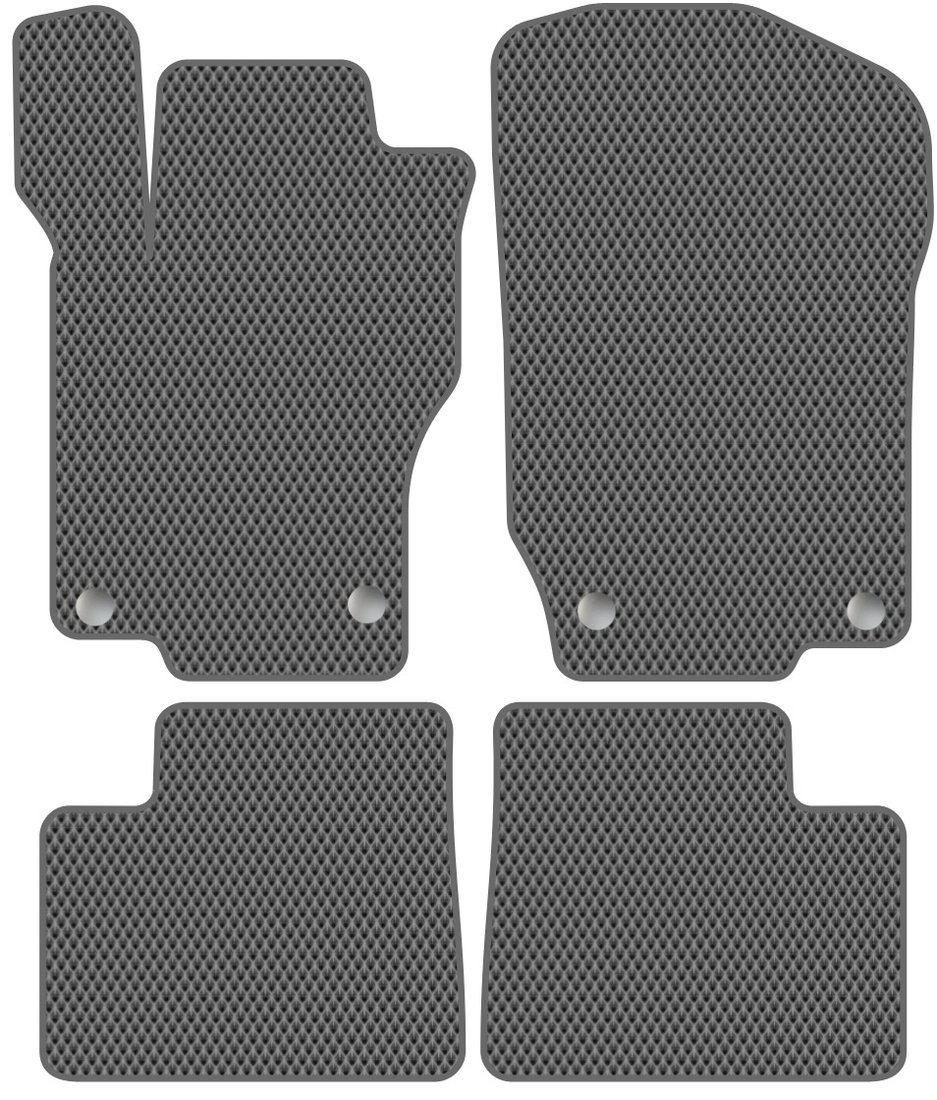 

Комплект ковриков для авто Alicosta Mercedes-Benz M-Class II (suv / W164) 2005 - 2011 (серый, ромб)