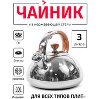 Чайник со свистком TimA WTK178WH