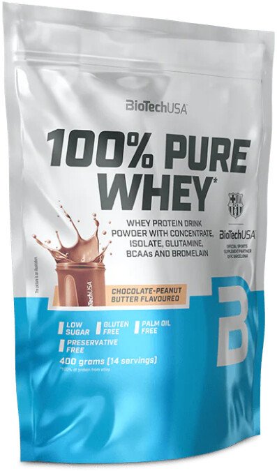 Протеин комплексный BioTech USA 100% Pure Whey (шоколадная арахисовая паста, 400 г)