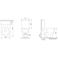 Унитаз напольный Damixa Origin Bit 778607SC