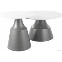 Журнальный столик Signal Itaka (2 шт, белый/серый)