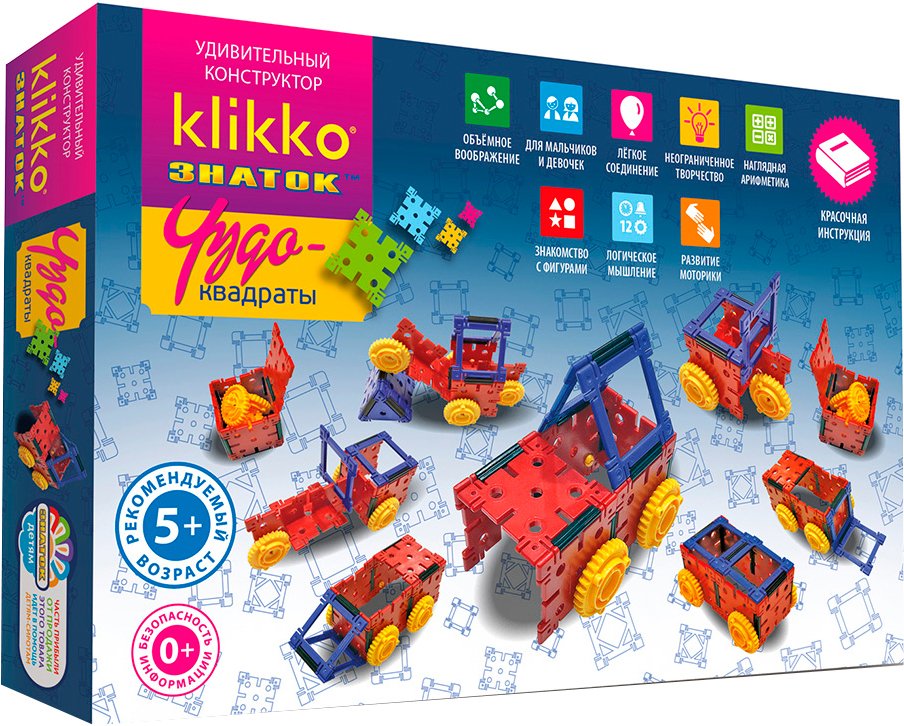 

Конструктор Знаток 38639 Klikko Чудо-Квадраты