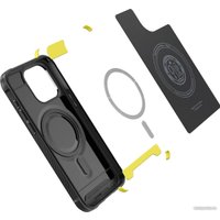 Чехол для телефона Spigen Rugged Armor (MagFit) для iPhone 15 Pro Max ACS06561 (черный)