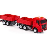 Грузовик Полесье МАЗ Бортовой с прицепом 94155