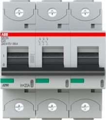 

Выключатель автоматический ABB S803N-С20 3P C 20A 36kA 4.5M 2CCS893001R0204