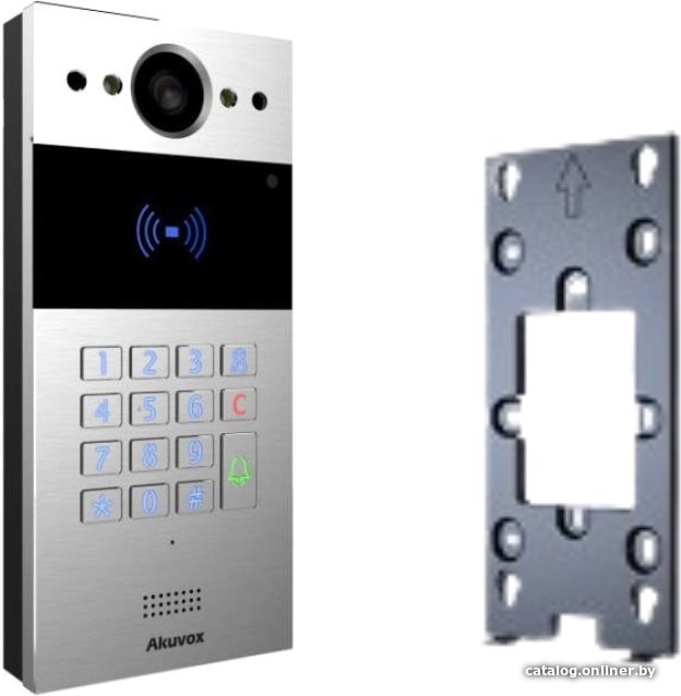 Вызывная панель Akuvox R20K для накладного монтажа (серебристый)