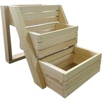 Кашпо KraftHouse На 3 ящика 30x41x25 2044028546223 (натуральный)