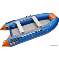 Моторная лодка Roger Boat Trofey 3500 (без киля, синий/оранжевый)