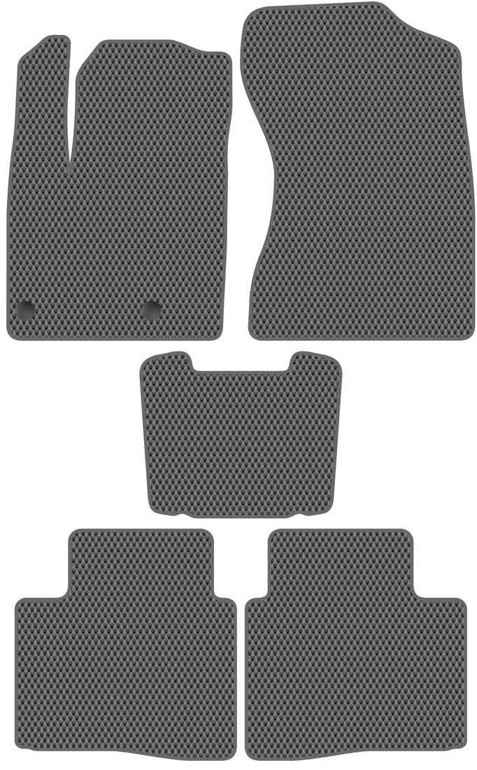 Комплект ковриков для авто Alicosta Mitsubishi Outlander IV (suv / GNOW) 2022 - Н.В. (серый, ромб)