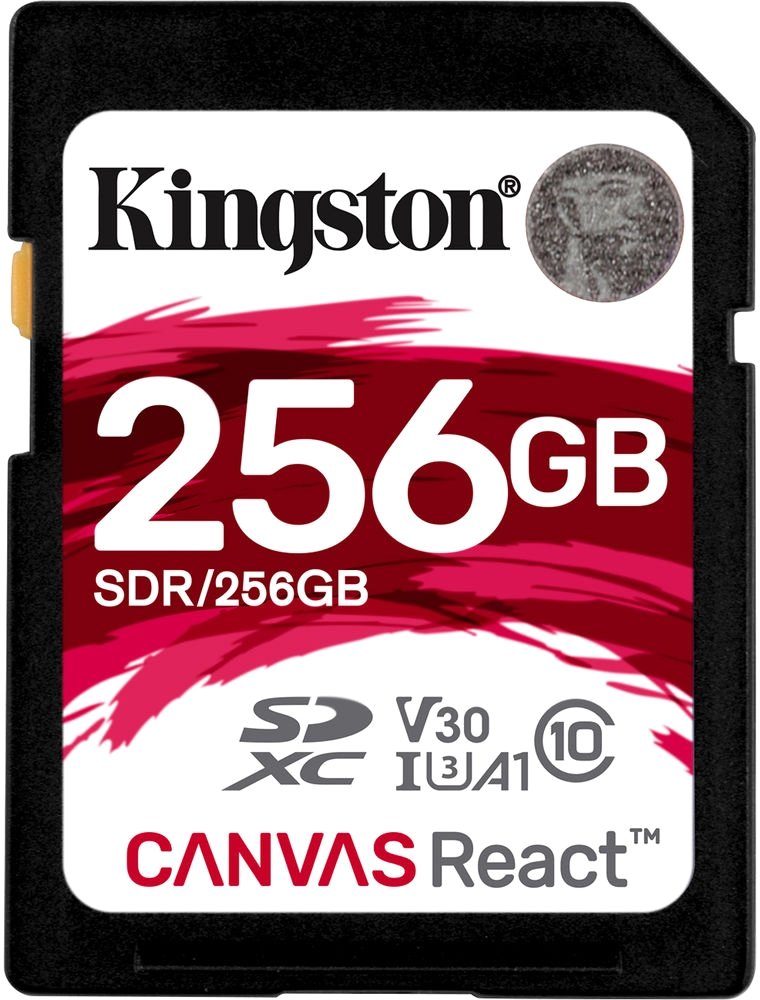 

Карта памяти Kingston Canvas React SDR/256GB SDXC 256GB