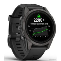 Умные часы Garmin Epix Pro Gen 2 Sapphire 42 мм (карбоново-серый титан/черный)