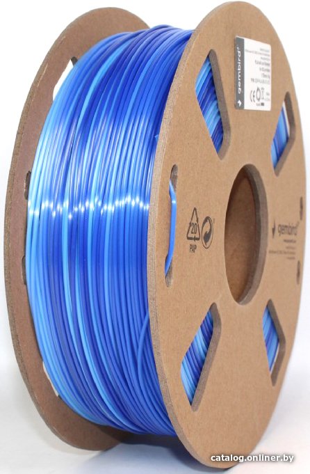 Филамент Gembird PLA Silk 1.75 мм 1000 г (холодный синий)