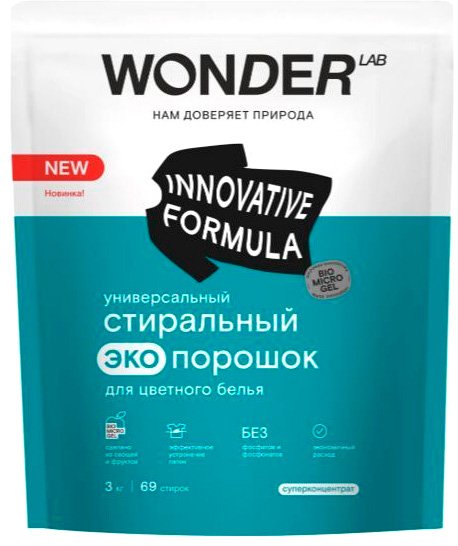 

Стиральный порошок Wonder LAB Для цветного белья 3 кг