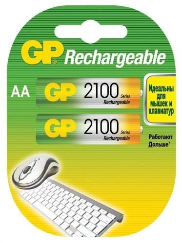 

Аккумулятор GP AA 2100mAh 2 шт.