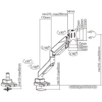 Кронштейн для монитора ErgoSmart Heavy-Duty
