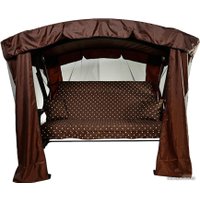 Садовые качели МебельСад Ранго (горох, коричневый)