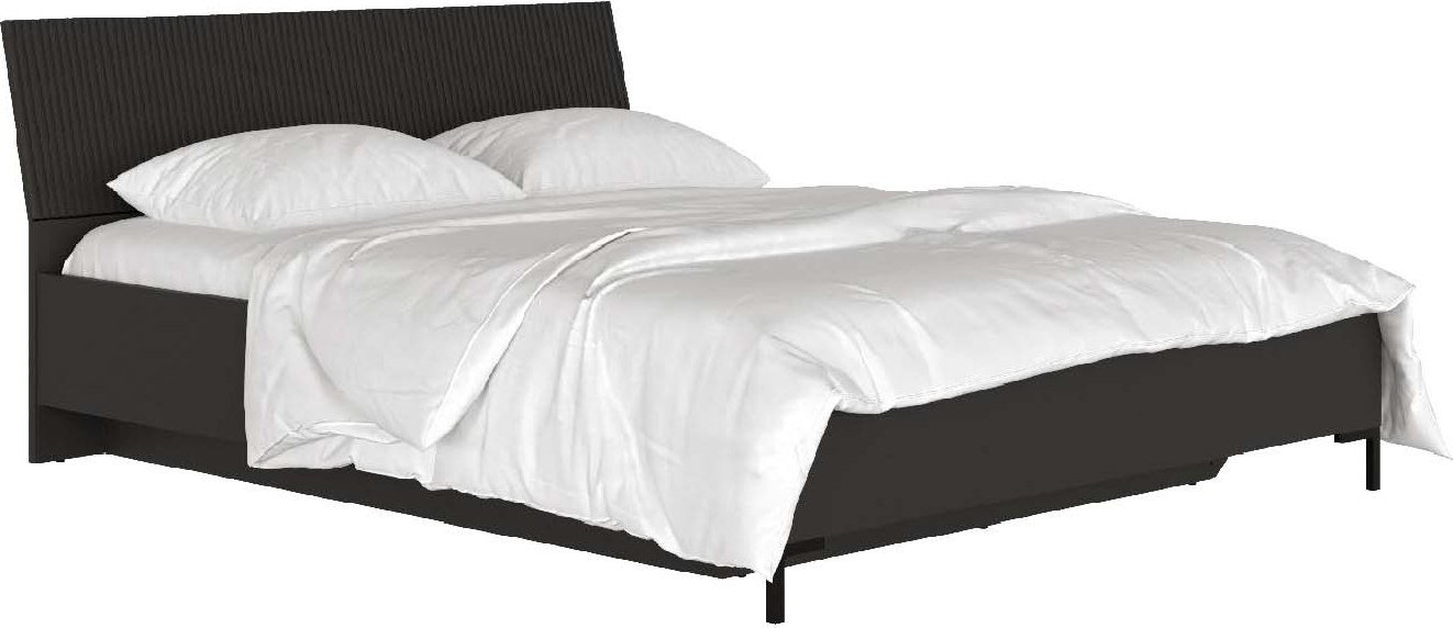 Кровать Black Red White San Gimignano LOZ160х200 М (антрацитовый/антрацитовый/готика)
