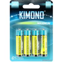 Батарейка Kimono Alkaline R06/BL4 AA 4шт