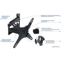 Кронштейн для телевизора Kromax ATLANTIS-40 (серый)